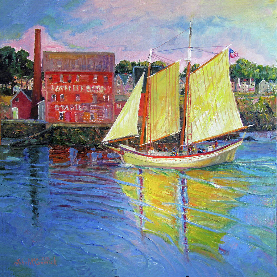 Afternoon Glow, Gloucester Painting by John McCormick