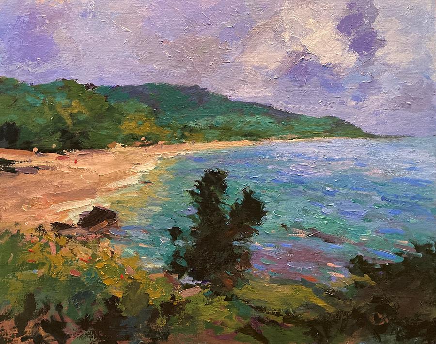 Afternoon in Kailua Painting by R W Goetting