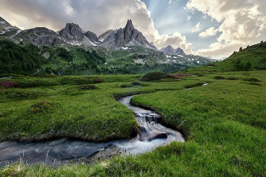 Afternoon in the French Alps Photograph by Jon Glaser