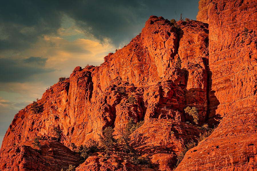 Afternoon Light on Red Rocks - Sedona - Arizona Photograph by Stuart Litoff