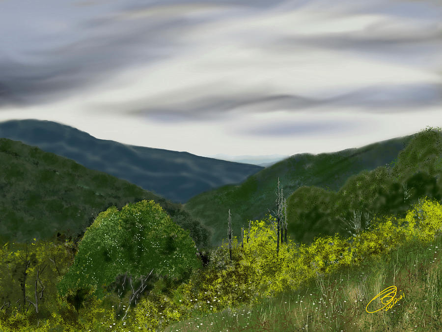 Afternoon on the Blue Ridge  Digital Art by Joel Deutsch