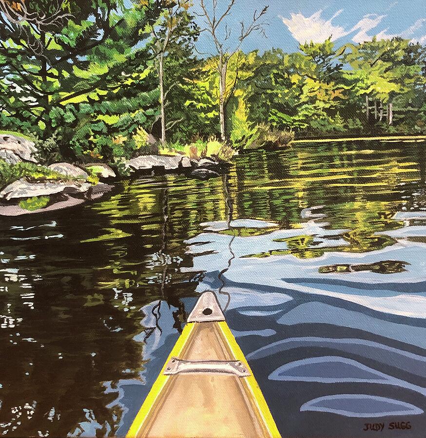 Afternoon Paddle Painting by Judy Sugg