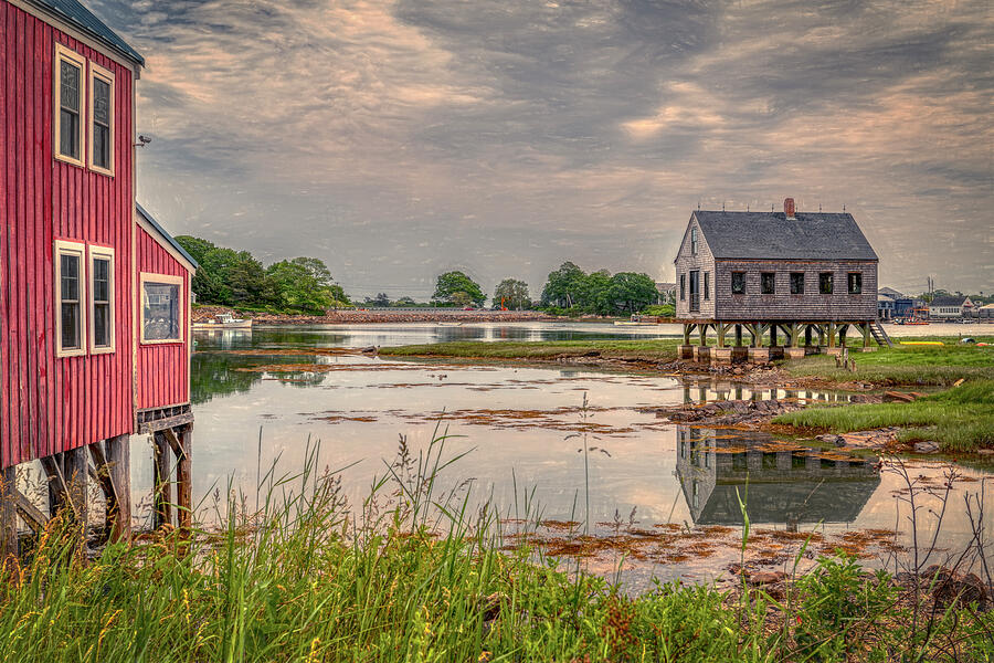Afternoon Reflections in Cape Porpoise Photograph by Penny Polakoff