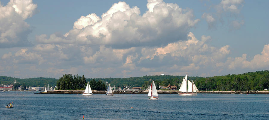  Afternoon Sailing - Panorama Photograph by Phyllis Taylor