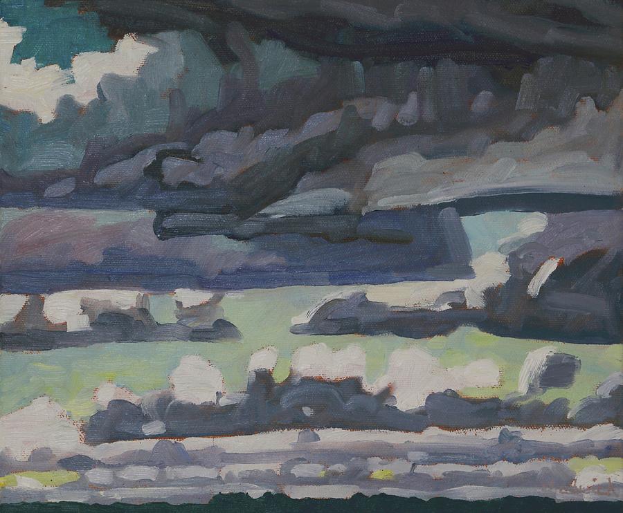 Afternoon Stratocumulus Painting by Phil Chadwick