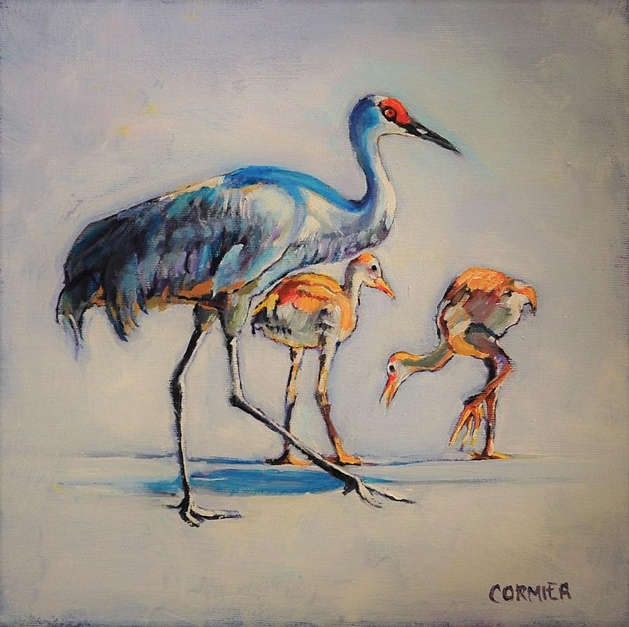 Egret Painting - Afternoon Stroll by Jean Cormier