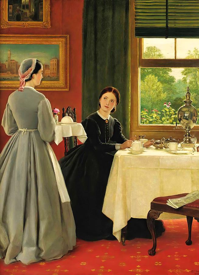 Afternoon Tea Painting by George Dunlop Leslie | Fine Art America