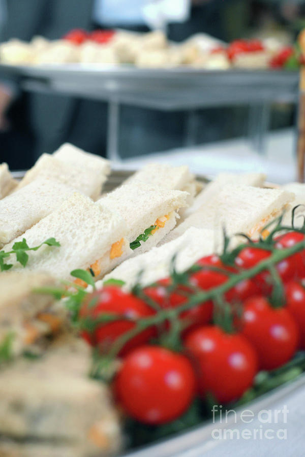 Bread Photograph - Afternoon tea sandwiches by Tom Gowanlock