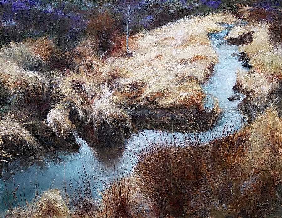 Ag Water Ditch Painting by Hone Williams