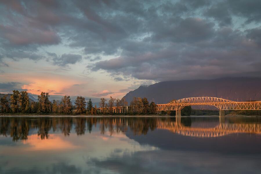 Agassiz-Rosdedale Bridge from Chilliwack Photograph by Michael Russell Agassiz-Rosdedale Bridge from Chilliwack Photograph by Michael Russell
