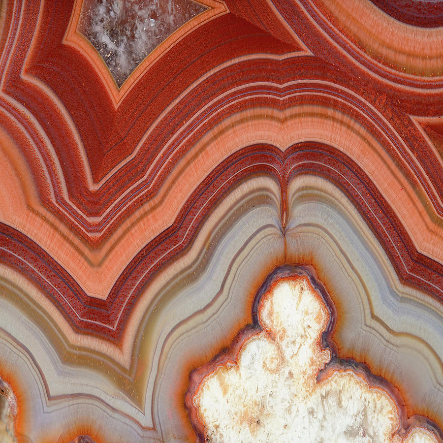 Agate Geode Texture 05 Painting by Aloke Design