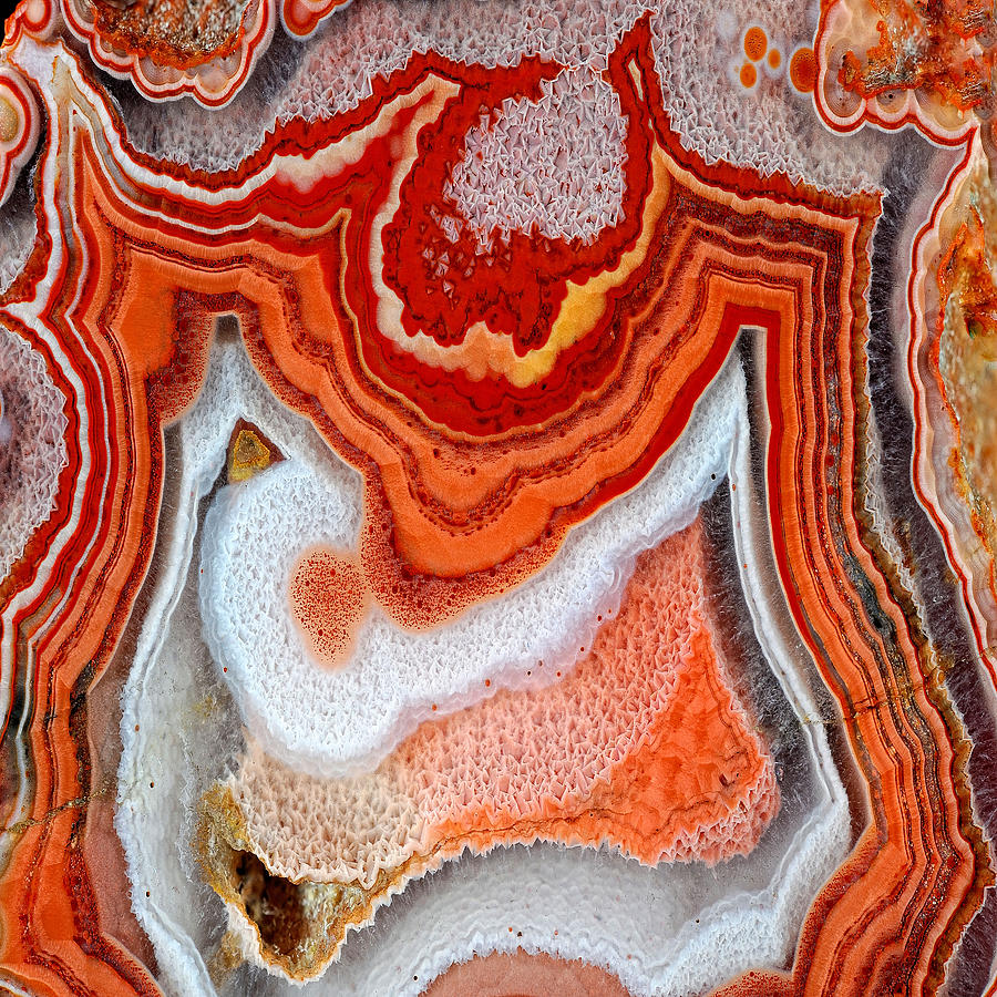 Agate Geode Texture 06 Painting by Aloke Design