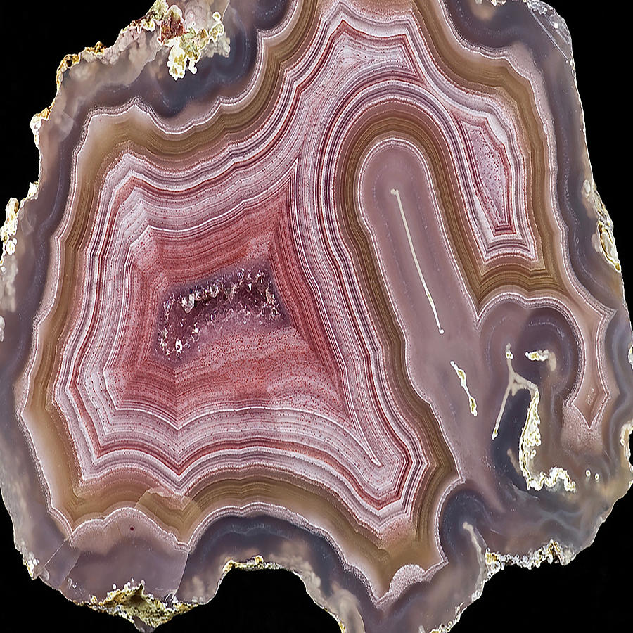  Agate Slice Texture 08 Painting by Aloke Design