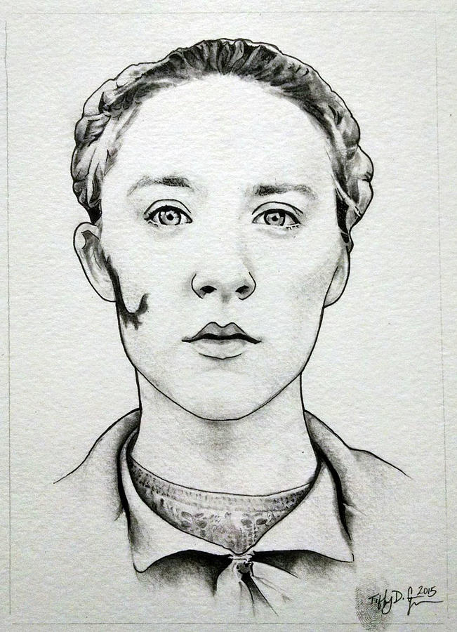 Agatha  Drawing by Tiffany DiGiacomo
