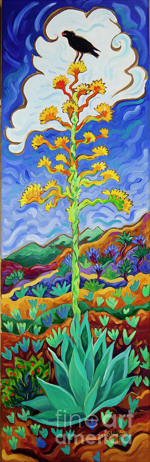 Agave Berry Painting by Cathy Carey