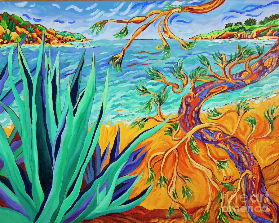 Agave Cove Painting by Cathy Carey