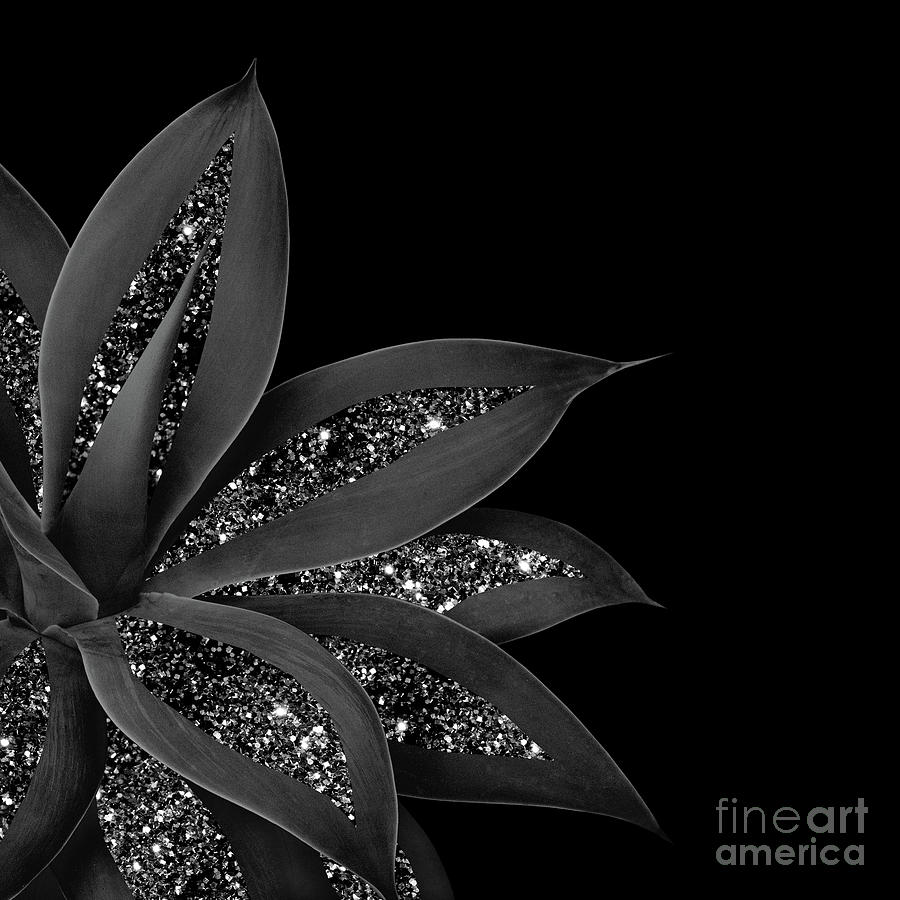 Agave Finesse Glitter Glam #7 #tropical #decor #art Mixed Media by ...