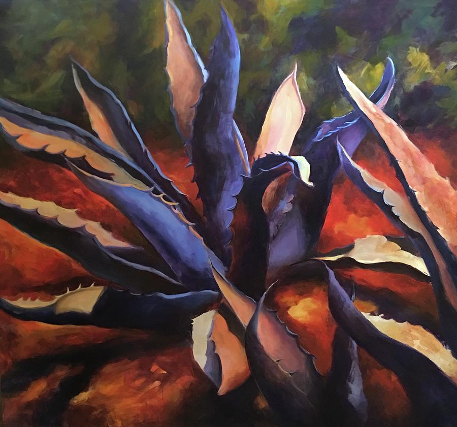 Agave  Painting by Pam Tullos