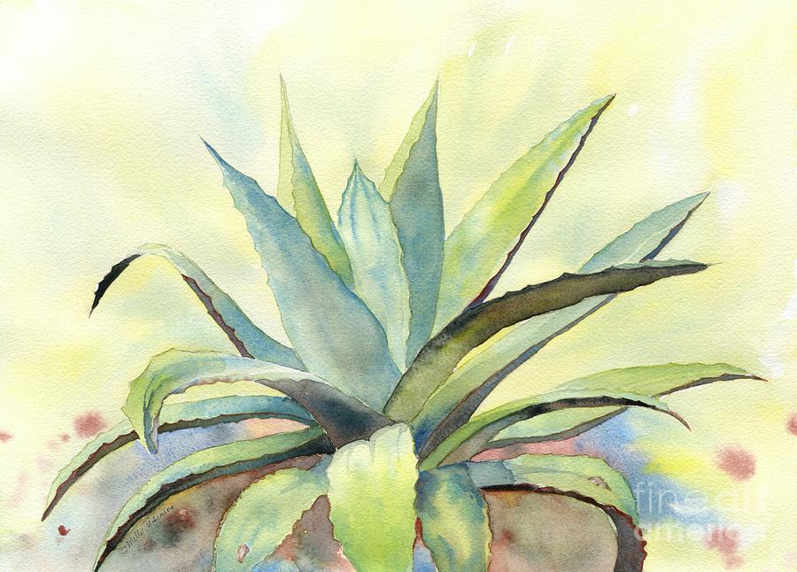 Agave Plant Painting by Melly Terpening