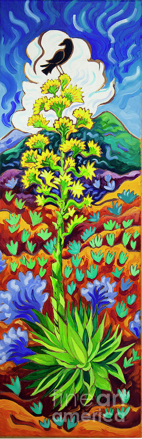 Agave View Painting by Cathy Carey