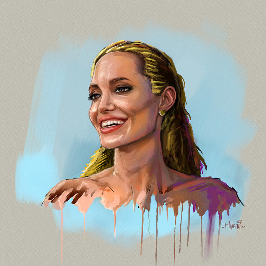 Angelina Jolie Painting