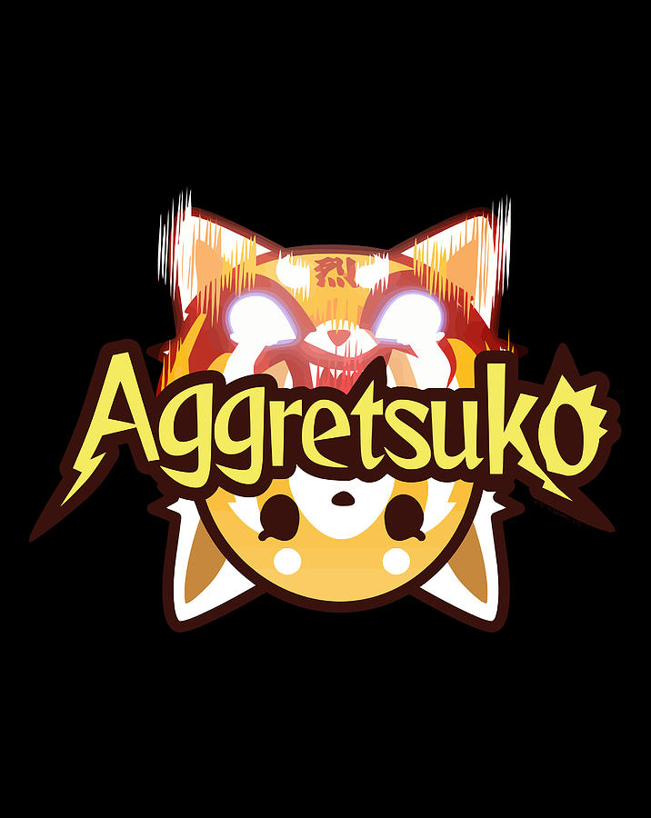 Aggretsuko Dual Personalities Logo Long Sleeve Shirt Digital Art by ...