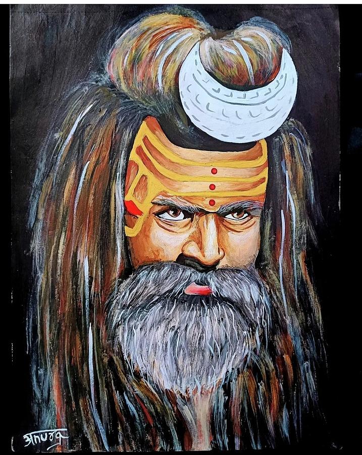 Aghori Painting by Anurag Ghorpade - Fine Art America