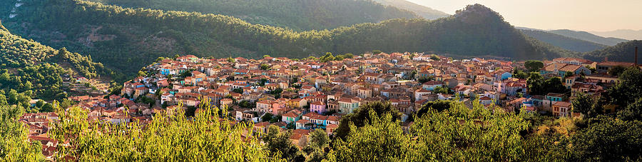 Agiasos traditional settlement panorama Photograph by Photo By Dimitrios Tilis