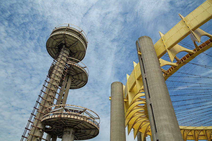 Aging New York State Pavilion  Photograph by Cate Franklyn