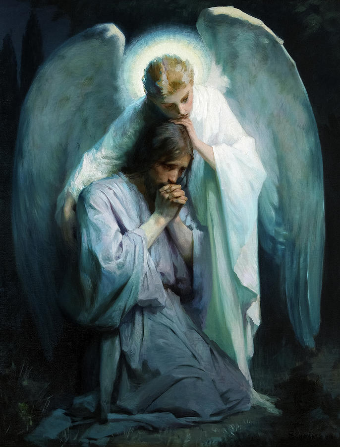 Jesus Christ Painting - Agony in the Garden of Gethsemane by Frans Schwartz