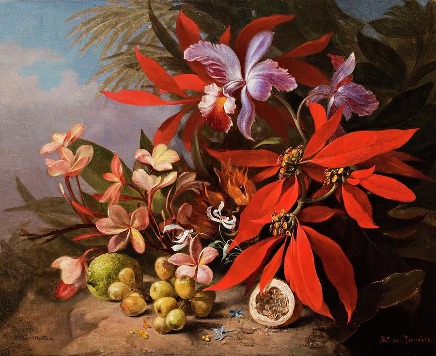 Agostinho Da Motta Natureza Morta Com Flores Painting By Motionage Designs Fine Art America