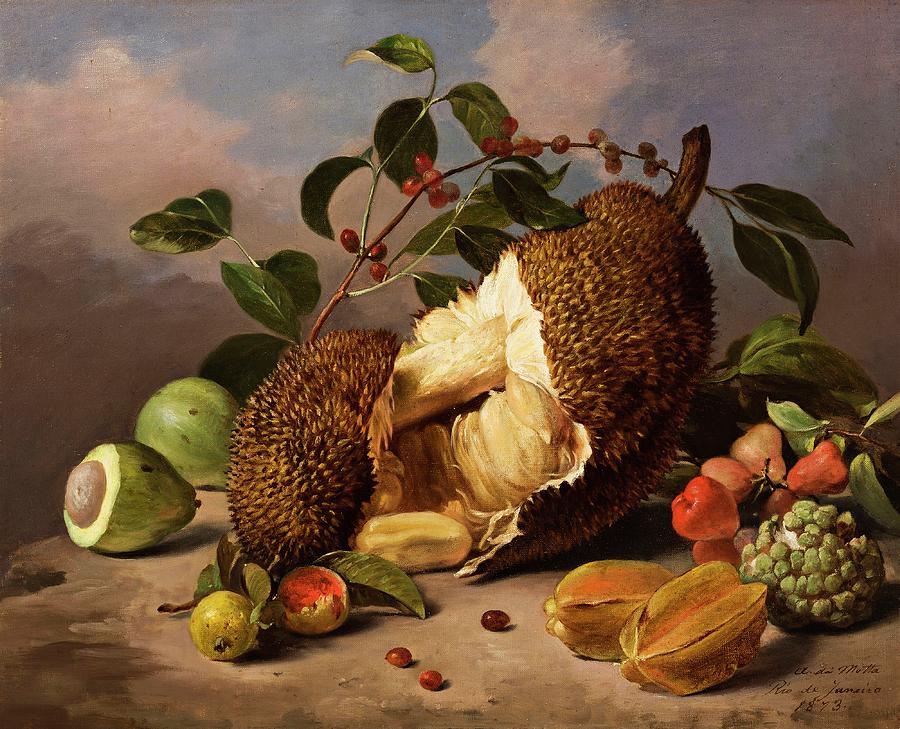 Agostinho Da Motta Natureza Morta Com Frutas Painting By Motionage Designs Fine Art America