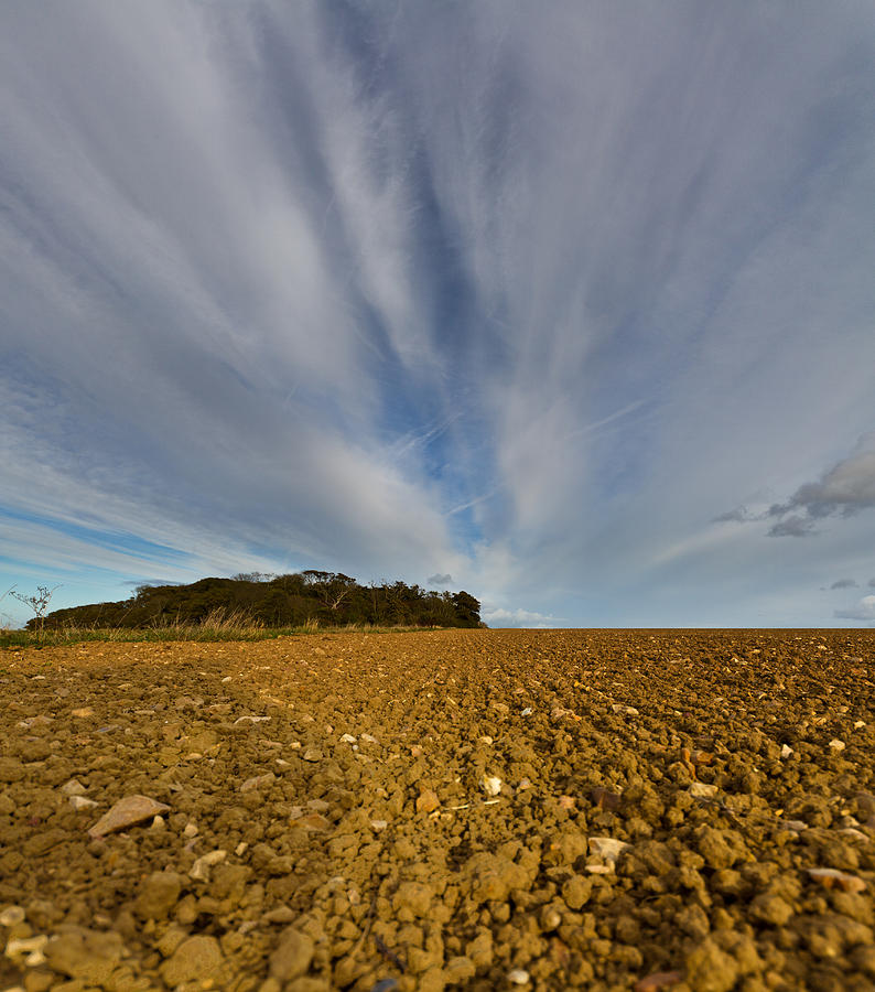 Agricultural scene and crazy altocumulus skies Photograph by s0ulsurfing - Jason Swain