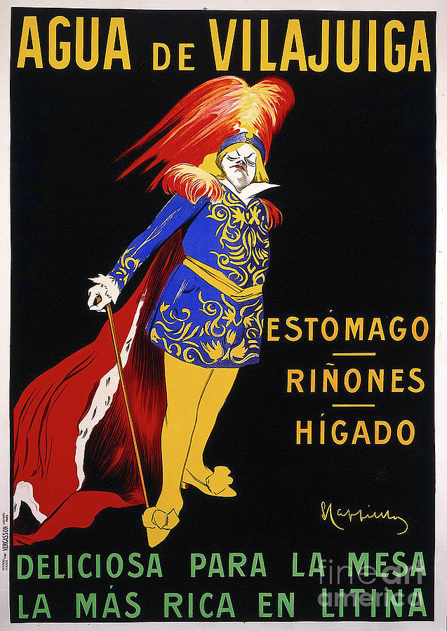 Agua De Vilajuiga Advertising Poster Painting by Leonetto Cappiello