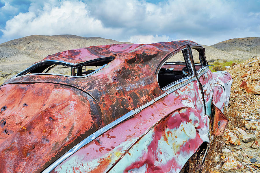 Aguereberrys Abandoned Auto Death Valley Photograph by Kyle Hanson
