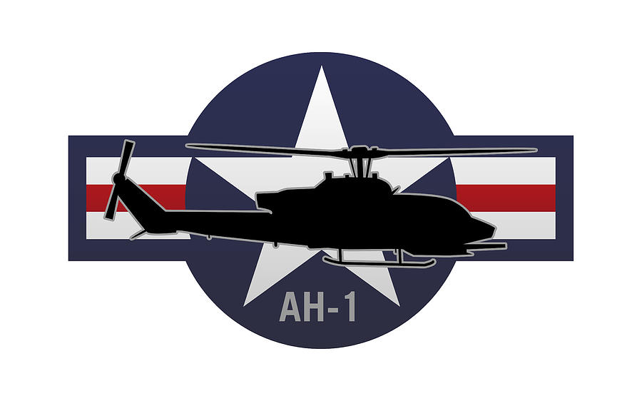 Cobra Digital Art - AH-1 Cobra Helicopter by Jeff Hobrath