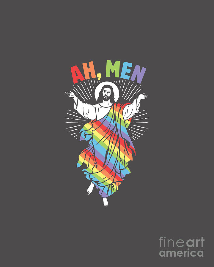 Ah, Men Gay Jesus Digital Art by Joshua Carl - Fine Art America