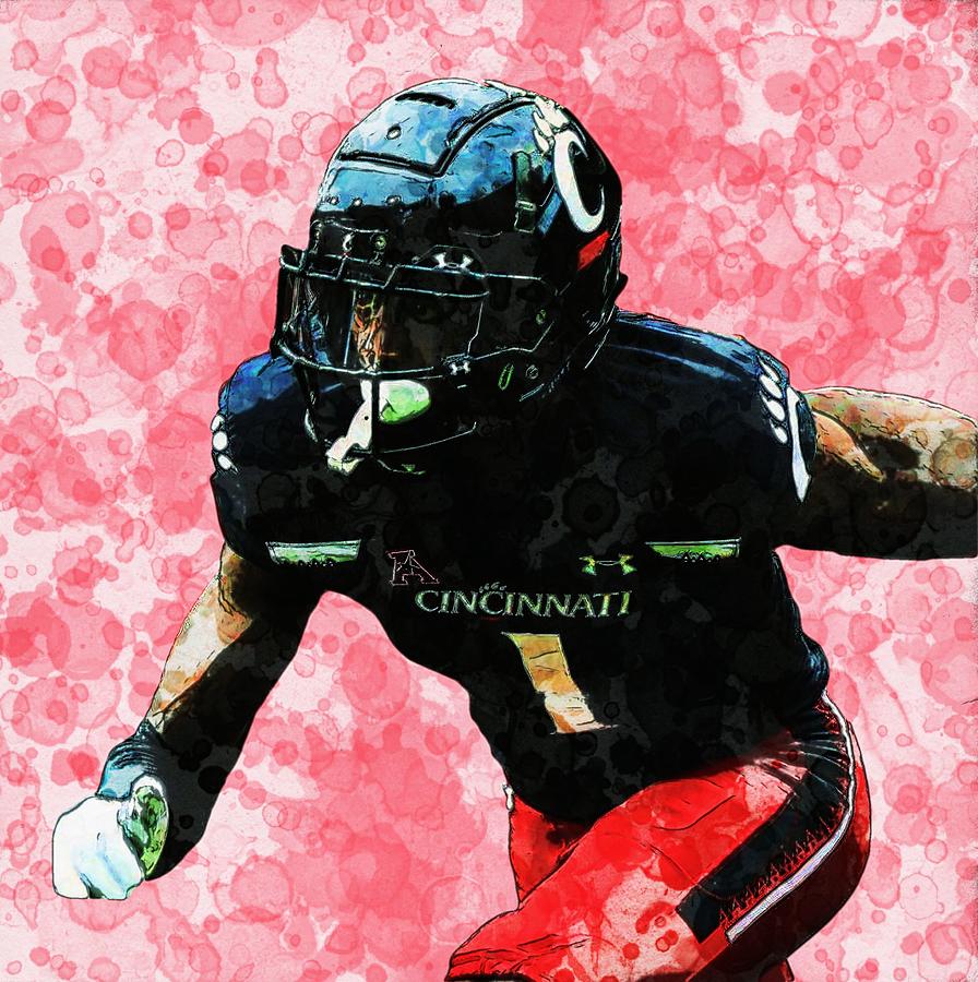 Ahmad Gardner Cincinnati CB wc Digital Art by Bob Smerecki - Fine Art ...