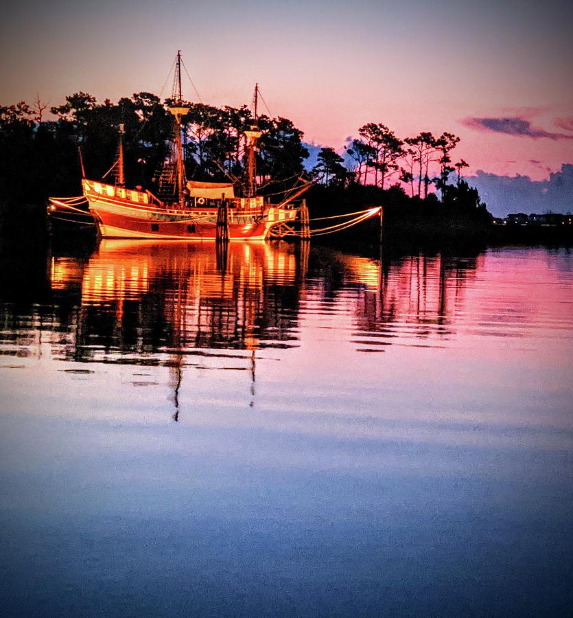 Ahoy Morning Glow Photograph by Karen Wiles
