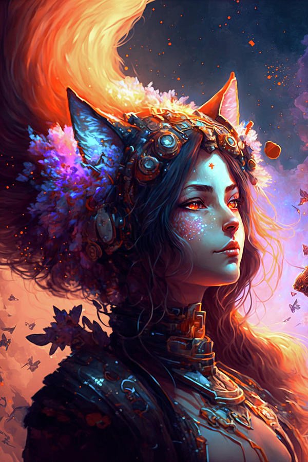 Ahri - Fantasy Digital Art by Aleksey Fedenok - Fine Art America