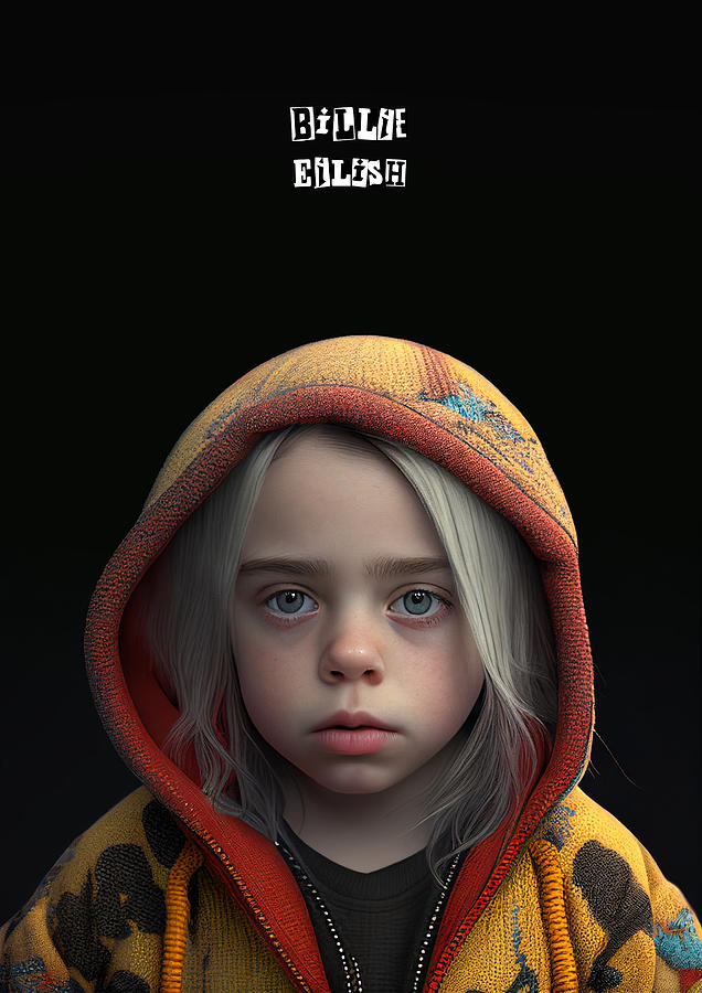 Ai Generated Billie Eilish Digital Art By Leart Hajrulahu Pixels 9037