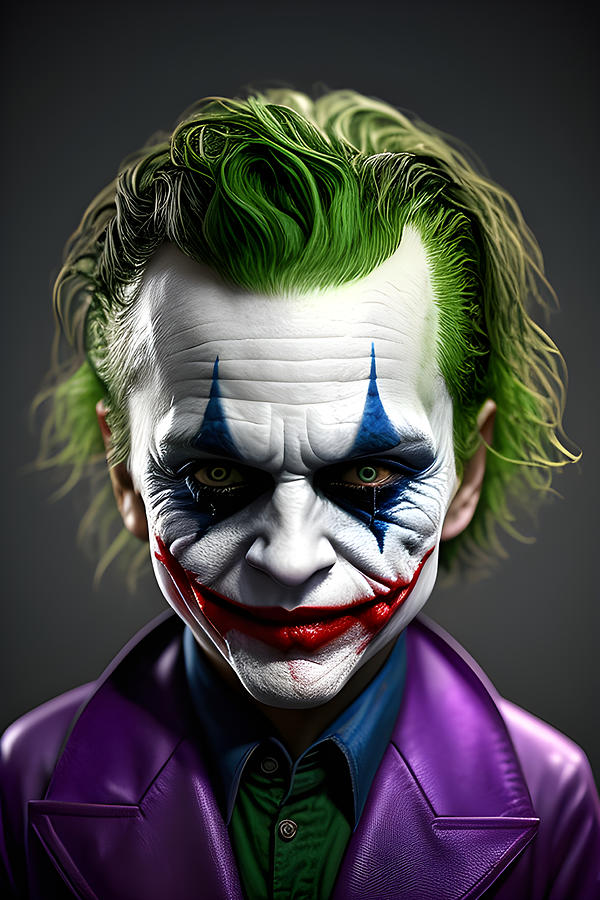 Ai Generated Joker Character Batman Comic Dark Villain Crazy Cute ...