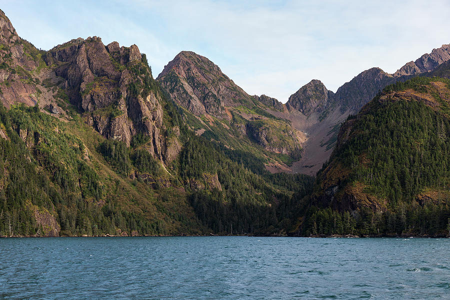 Aialik Bay Mountains Kenai Fjords Photograph by Dan Sproul