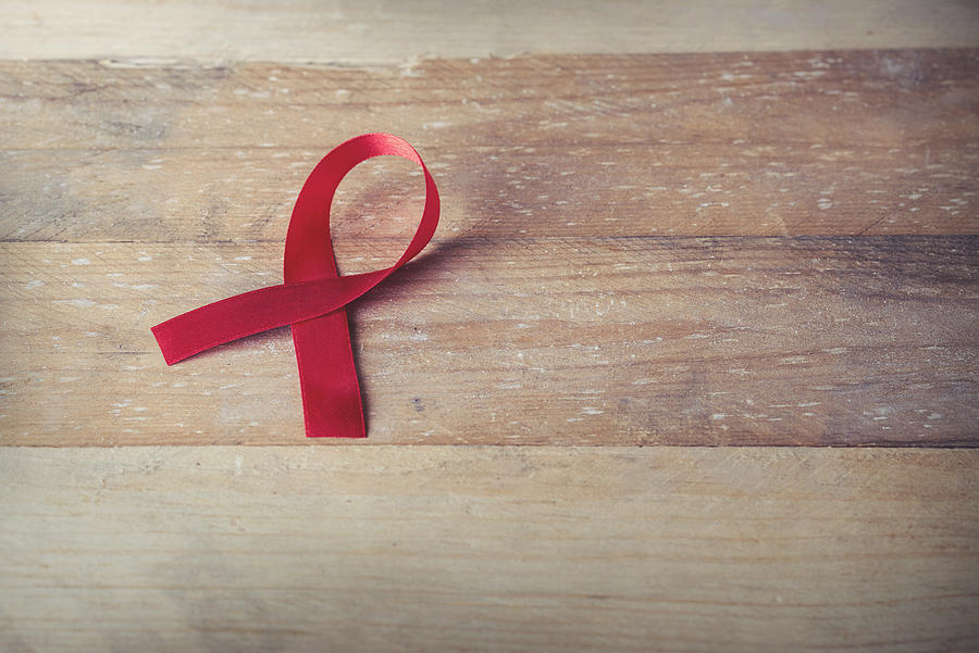 AIDS awareness ribbon Photograph by Esthermm