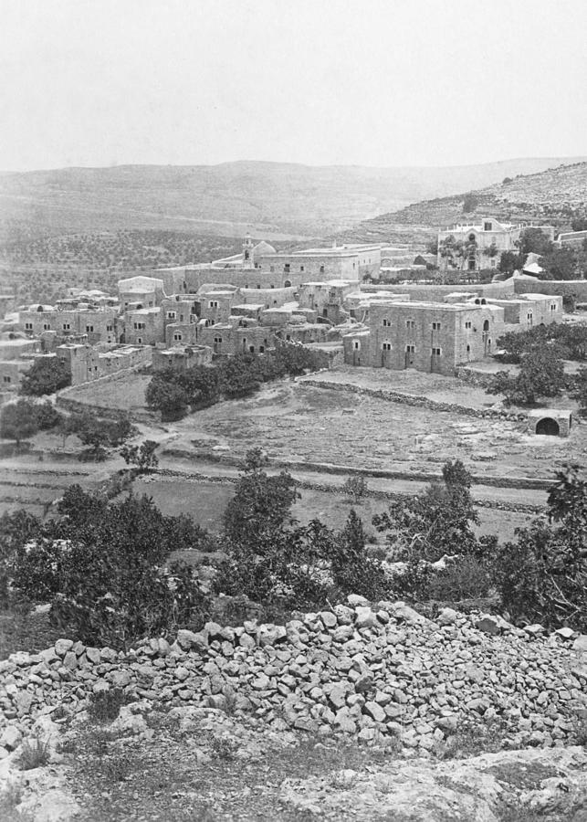 Ain Karem in 1886 Photograph by Munir Alawi