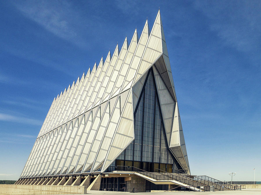 Air Force Academy Chapel Colorado Springs Photograph by Joseph S Giacalone