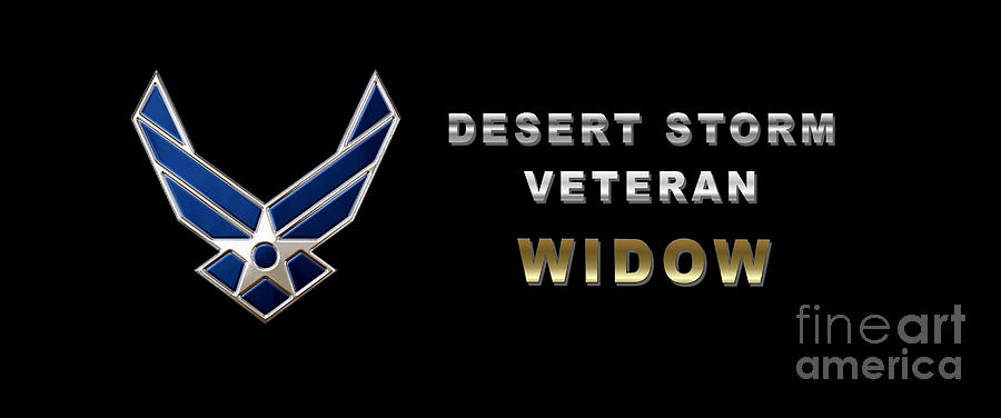 Air Force Desert Storm Widow Digital Art by Bill Richards