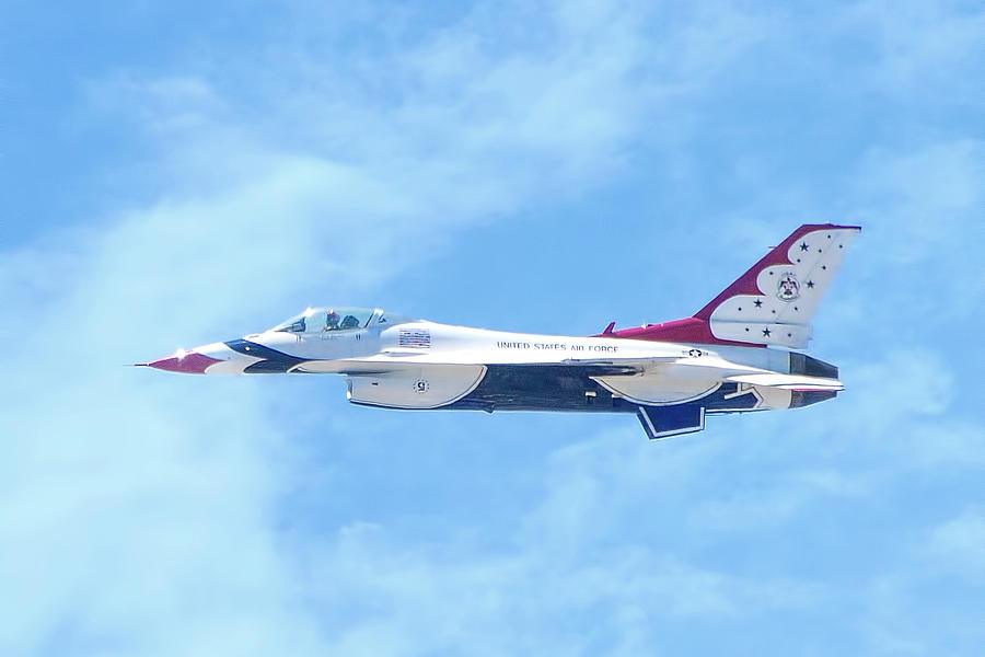 Air Force F-16 Thunderbird Photograph by Mark Andrew Thomas