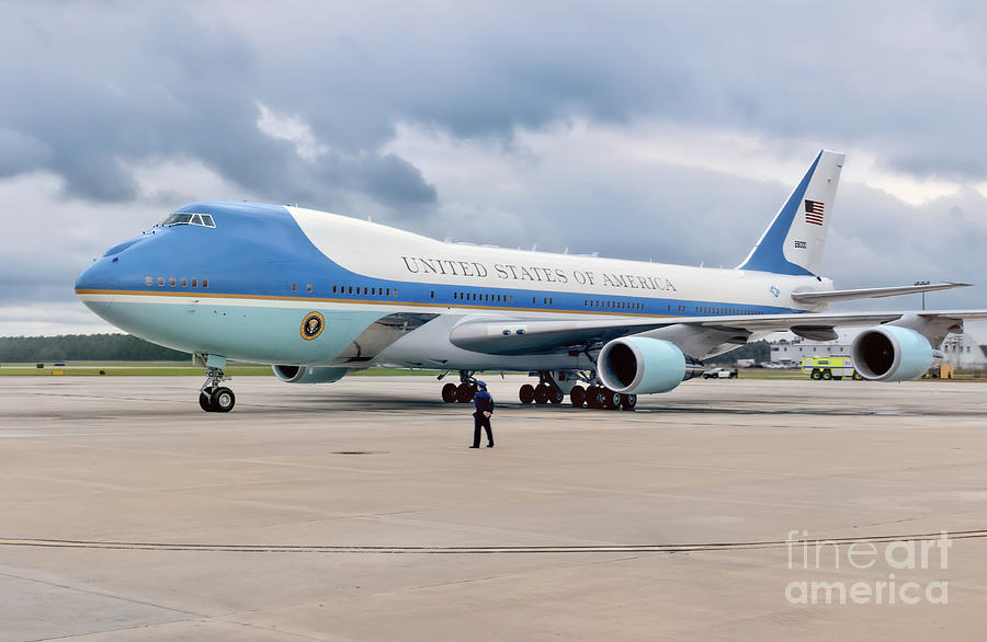 Air Force One Parked Photograph