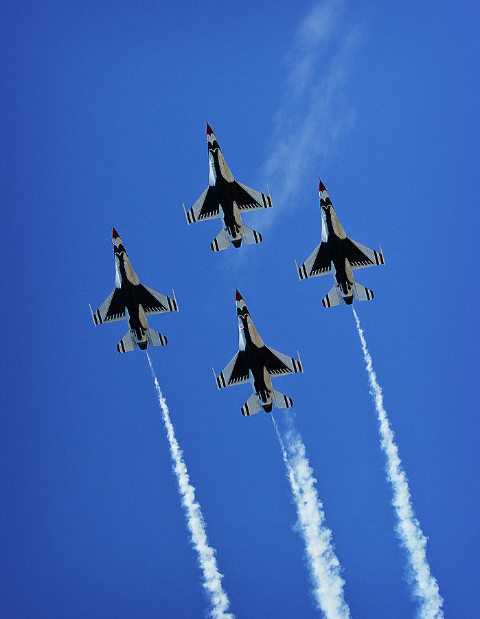 Air Force Thunderbirds Flyover Photograph by Morgan Wright